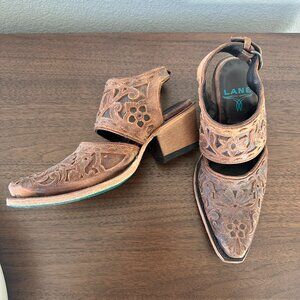 Lane Robin Cutout Slingback Mules sz 7.5